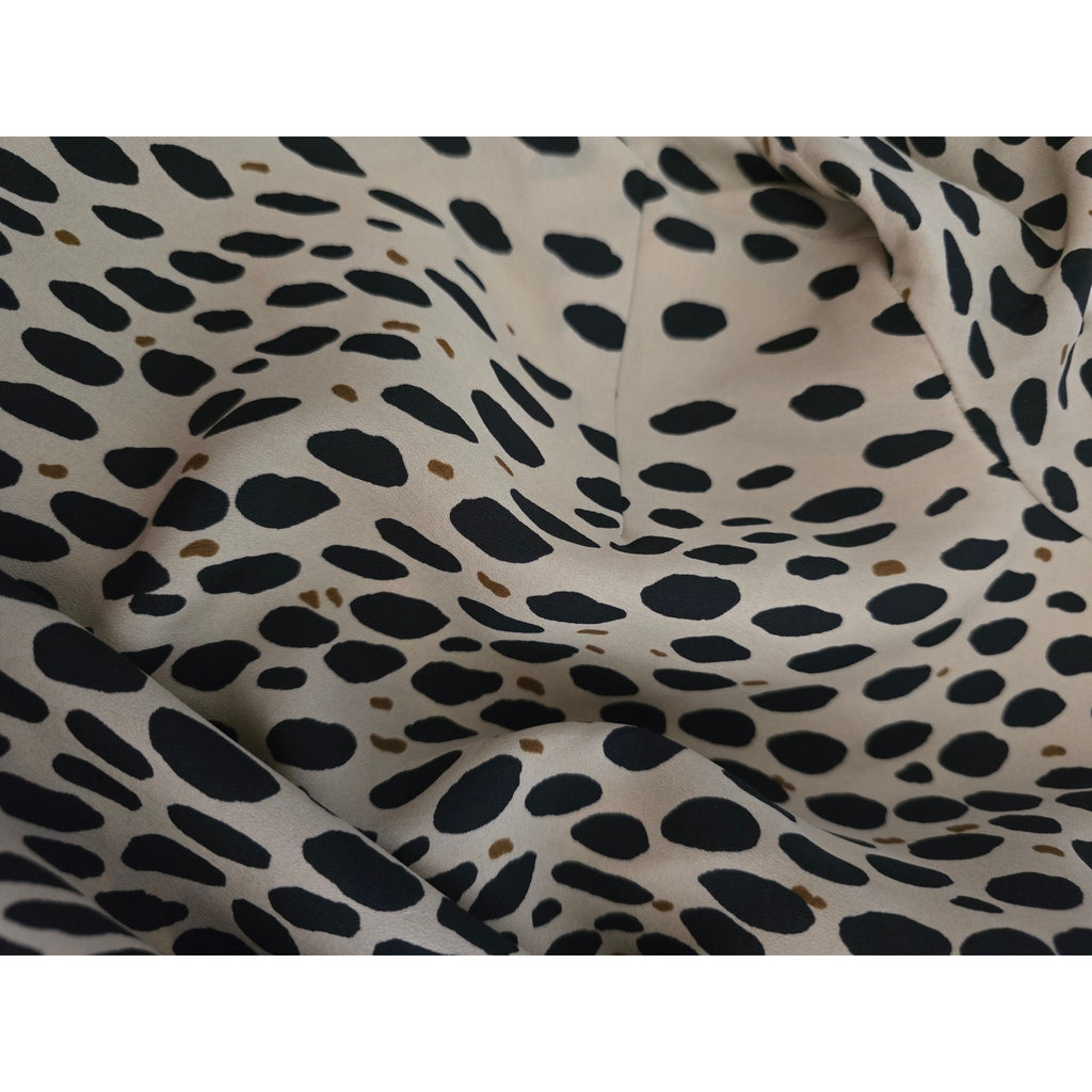 J. Crew Women's Size 6 Tan Black Leopard Print 3/4 Sleeve Shift Dress