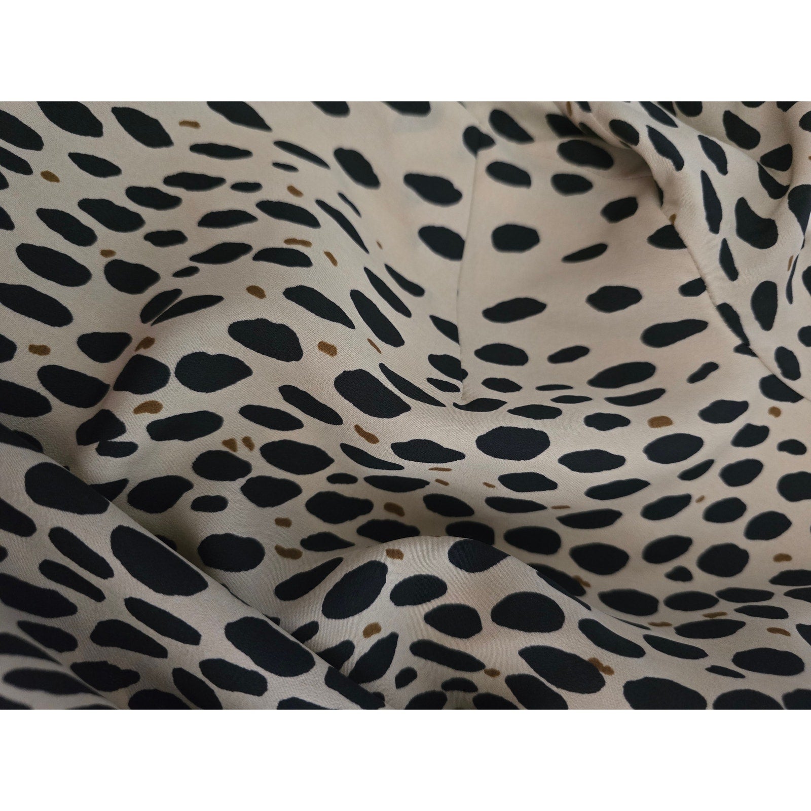 J. Crew Women's Size 6 Tan Black Leopard Print 3/4 Sleeve Shift Dress