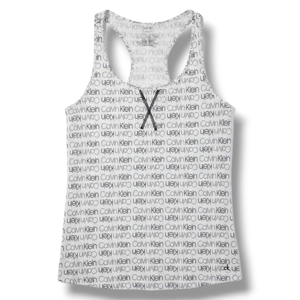 CK Calvin Klein Women’s Pajama Logo Print Lounge Sleep Tank – Size Small