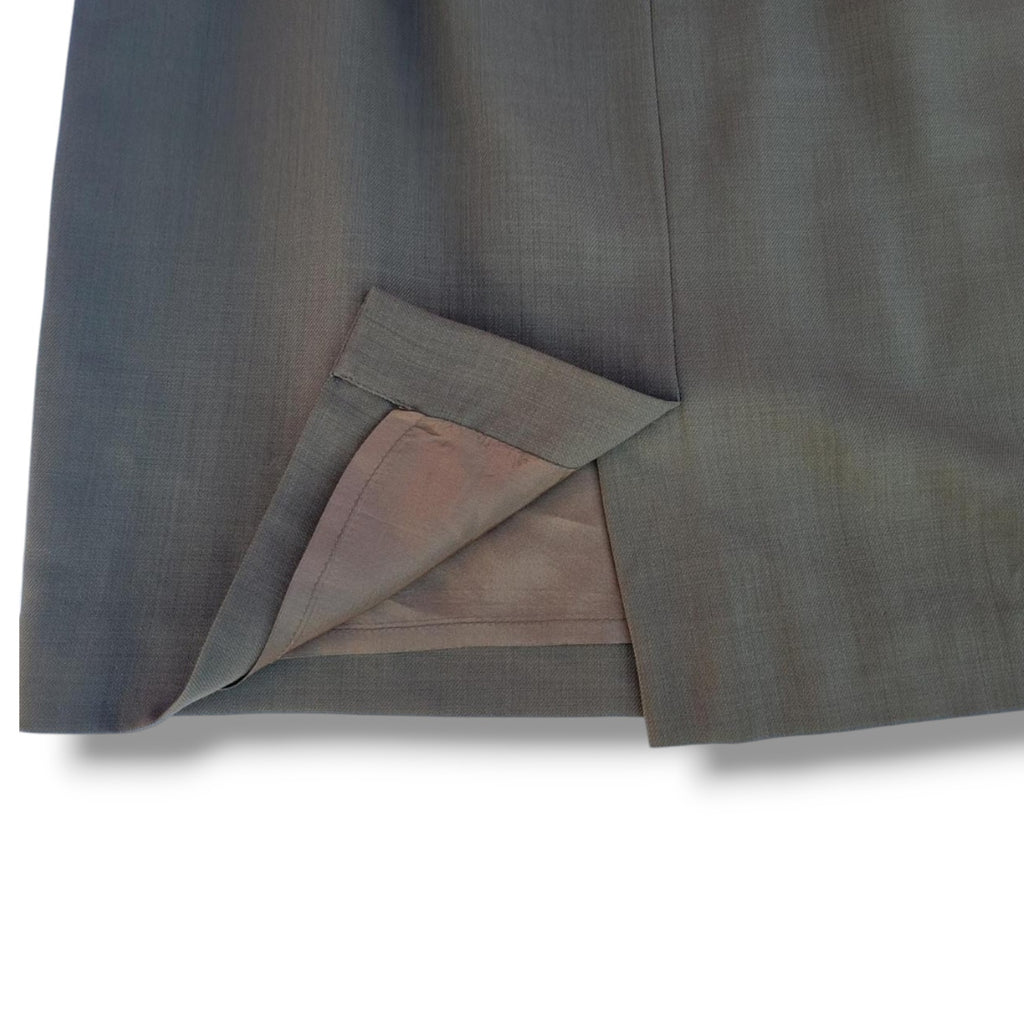 Banana Republic Wool Pencil Skirt Women’s Military Back Slit Workwear size 12