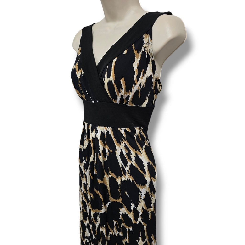 Axcess by Liz Claiborne women's  animal print sleeveless empire waist Dress