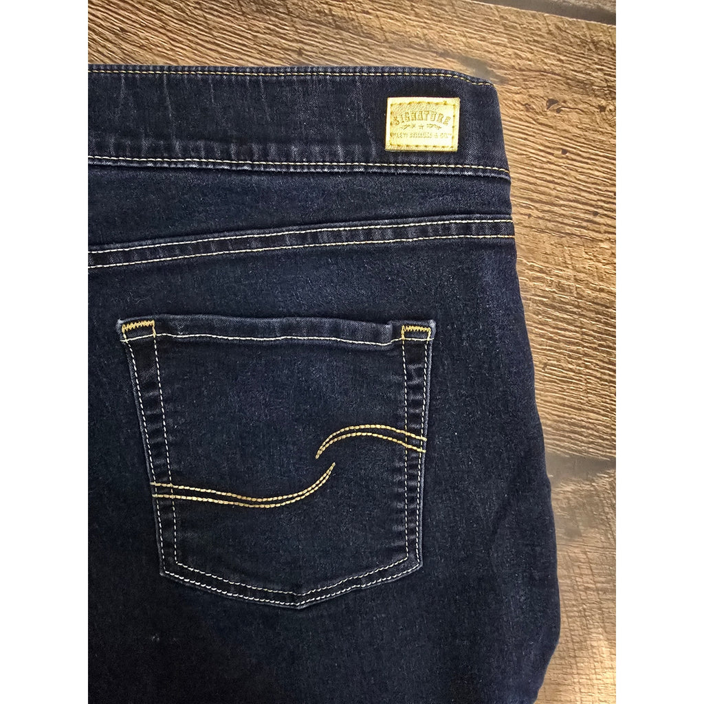 Signature by Levi Strauss Totally Shaping Pull-On Skinny Jeans Dark Wash 18M