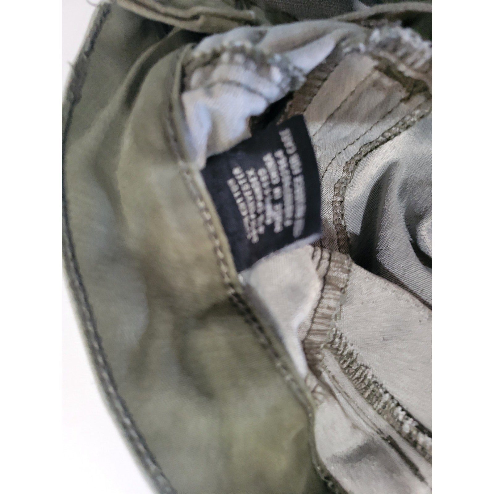 Tinsel women's military green Brian Moto Detail skinny fit pants - size 25