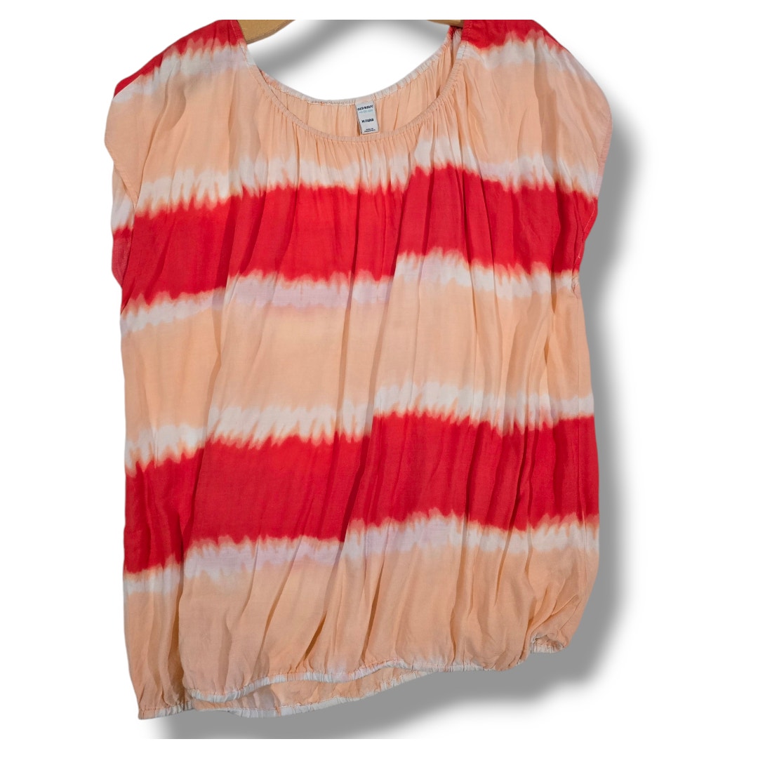 Old Navy Women’s Multicolor Ombre Cap Sleeve Blouse XL Rayon