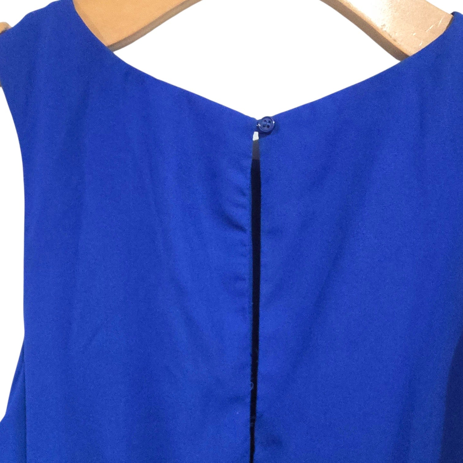 Sans Souci Women’s Royal Blue Sleeveless A-Line Dress – Size Small