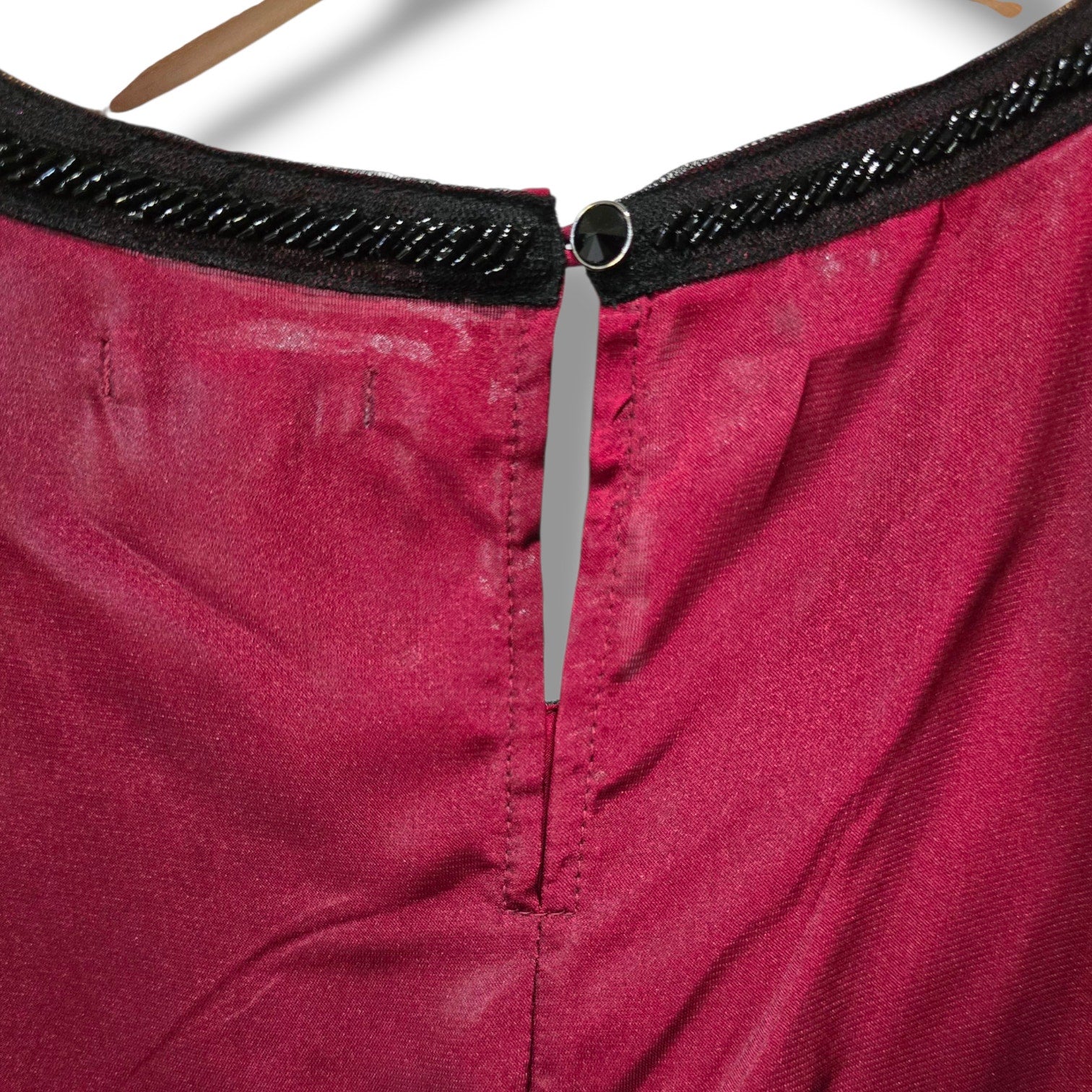 Juicy Couture Burgundy Sleeveless Peplum Top Small Satin Dressy Party Blouse