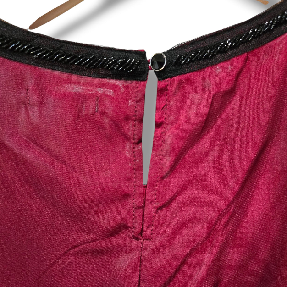 Juicy Couture Burgundy Sleeveless Peplum Top Small Satin Dressy Party Blouse
