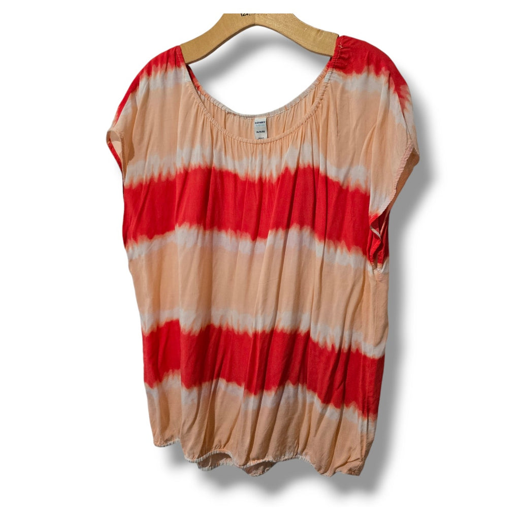Old Navy Women’s Multicolor Ombre Cap Sleeve Blouse XL Rayon