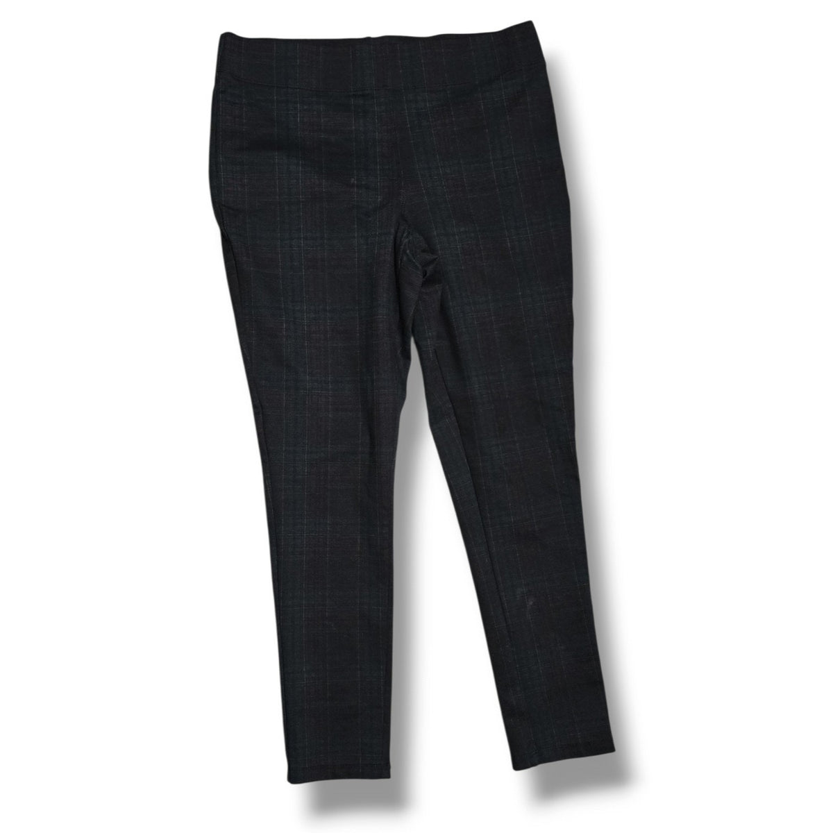 Jules & Leopold Plaid Pull-On Stretch Skinny Ankle Pants Dark Academia Large