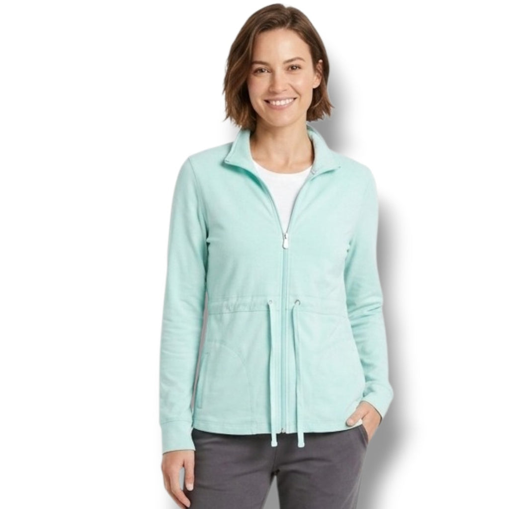 Danskin Now Mint Green Full-Zip Drawstring Active Jacket – Large