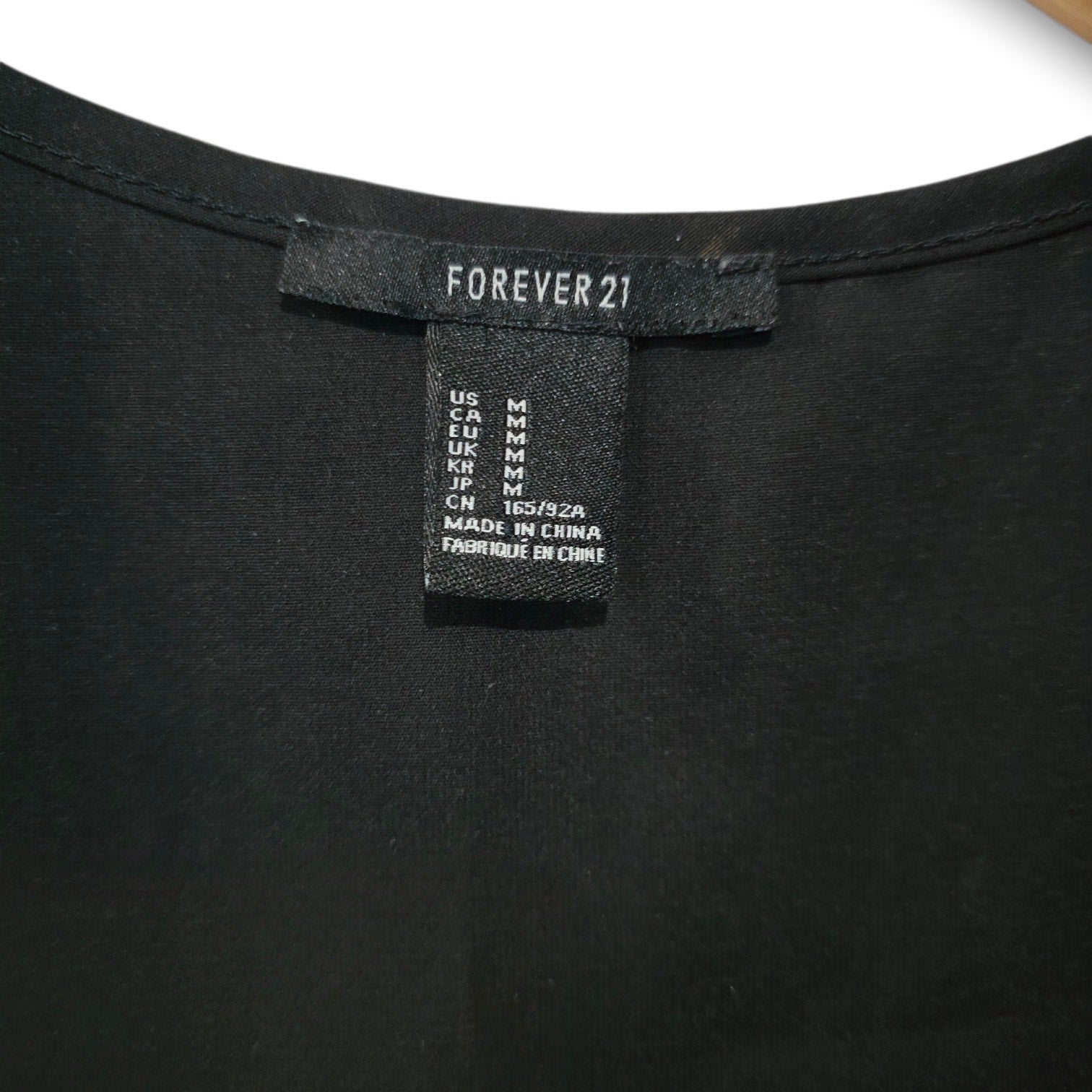 Forever 21 Black Studded Pocket Tank Top Sleeveless Blouse Medium