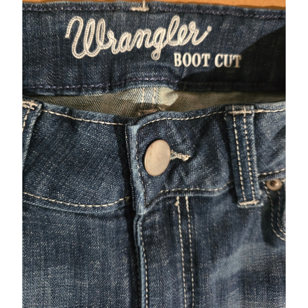 Wrangler Retro Sadie Low Rise Bootcut Jeans Blue Denim Women’s Size 7 x 32