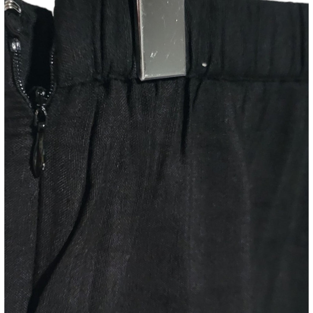 Global desi women's black palazzo pants - large