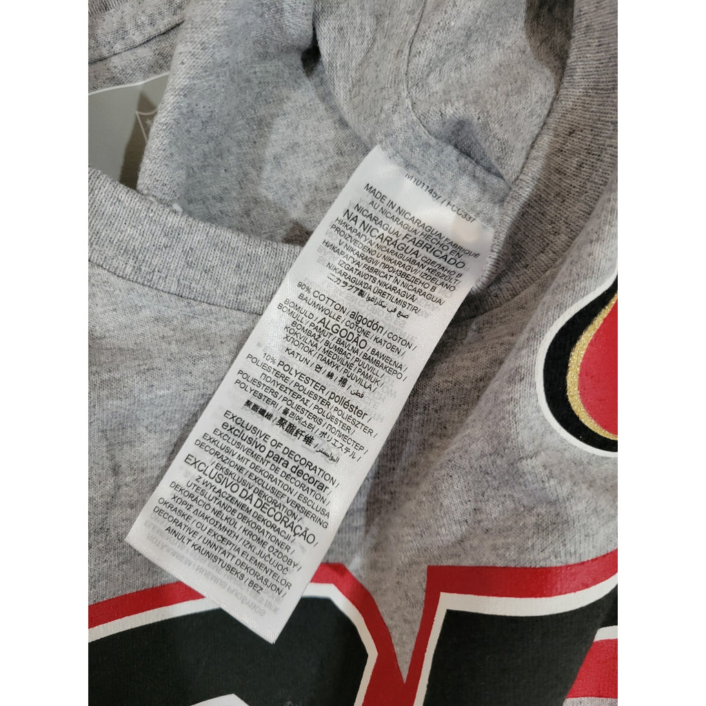 San Francisco 49ers Men’s Gray Graphic Short Sleeve T-Shirt – Size XL