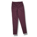 Jenni Intimates Women's Medium Maroon Heather Crossover Waist Leggings