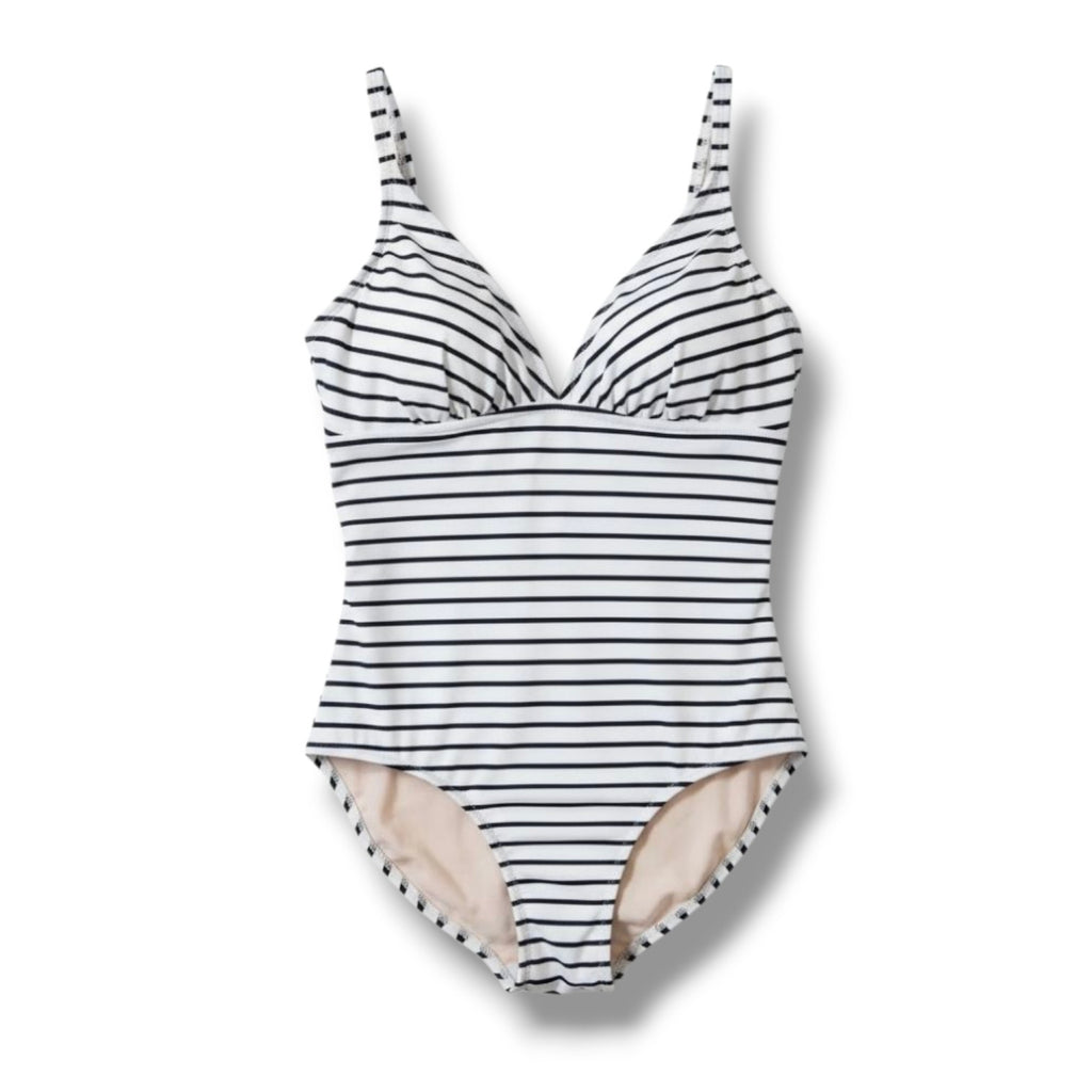 Kona Sol Women’s Striped One-Piece Swimsuit – Size Large (NWOT)