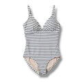 Kona Sol Women’s Striped One-Piece Swimsuit – Size Large (NWOT)