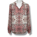 Paraphrase Women’s Pink Multicolor Floral Long Sleeve Blouse – Size Small