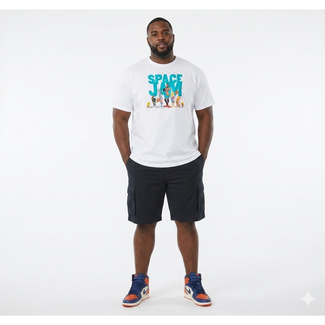 Space Jam A New Legacy Men’s LeBron James & Looney Tunes T-Shirt XXL Cotton NWOT