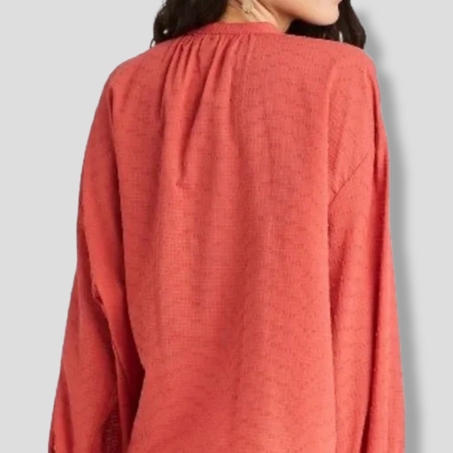 Universal Thread Women’s Orange Balloon Sleeve Oversized Poet Blouse small NWOT