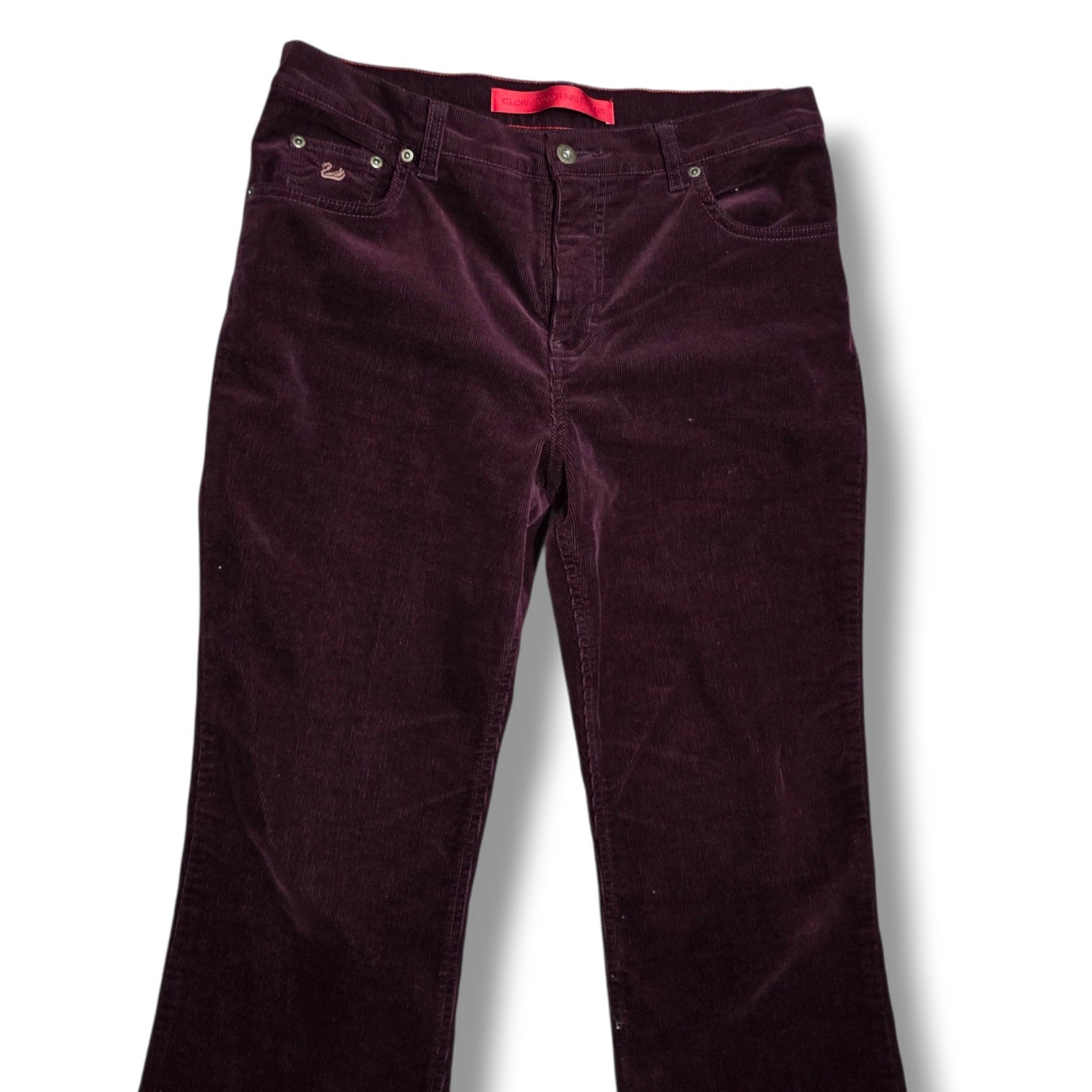 Gloria Vanderbilt Jeans Women's Size 12P Deep Purple Corduroy Bootcut Pants