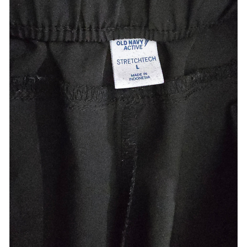 Old Navy Active Women's Large Black StretchTech High-Rise Cargo Jogger Pants