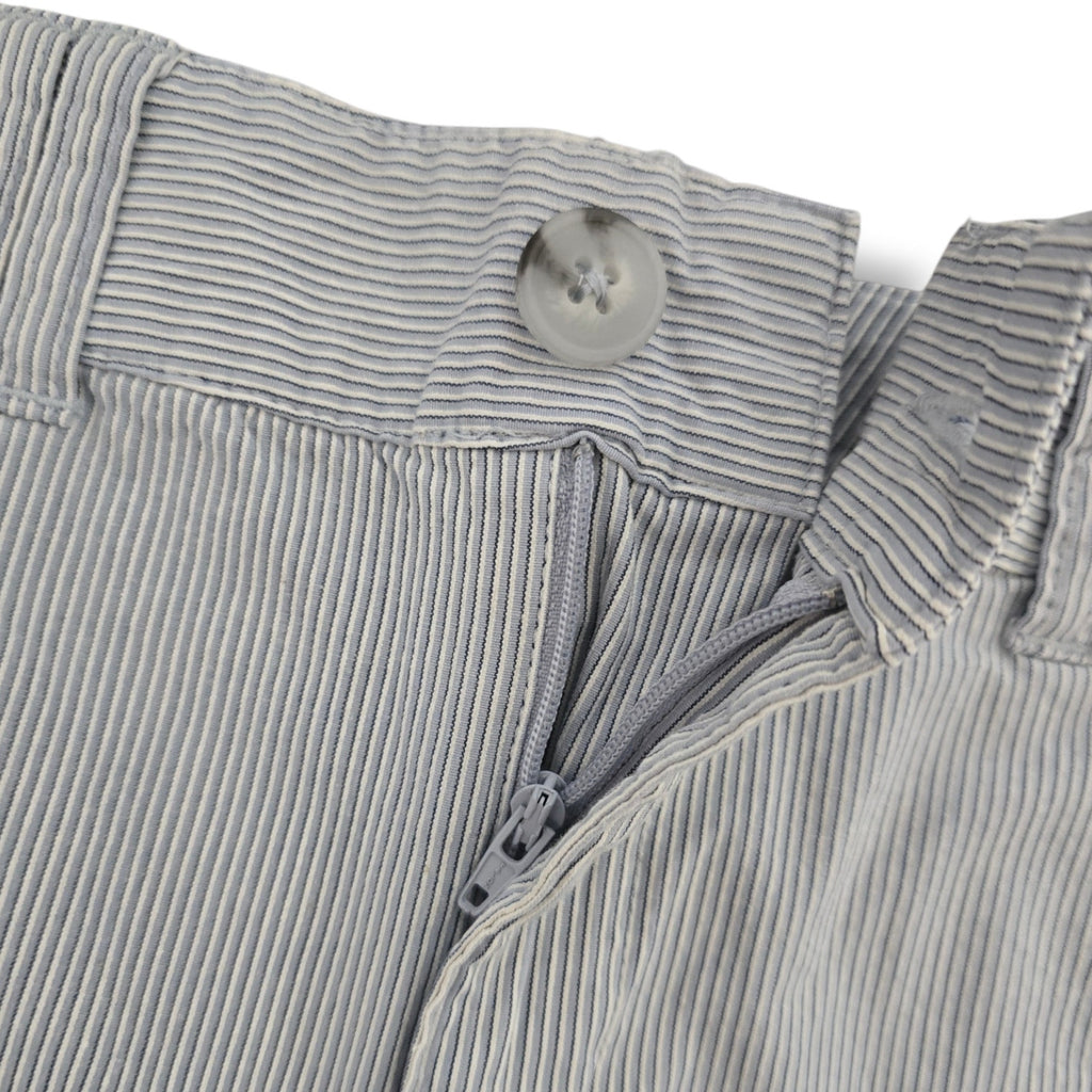 St. John's Bay Petite Size 12P Blue White Seersucker Striped Shorts