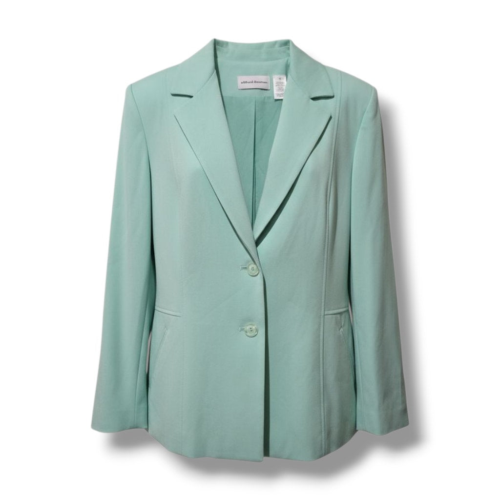 Alfred Dunner Women’s Aqua Mint Blazer Jacket - Size 14, New