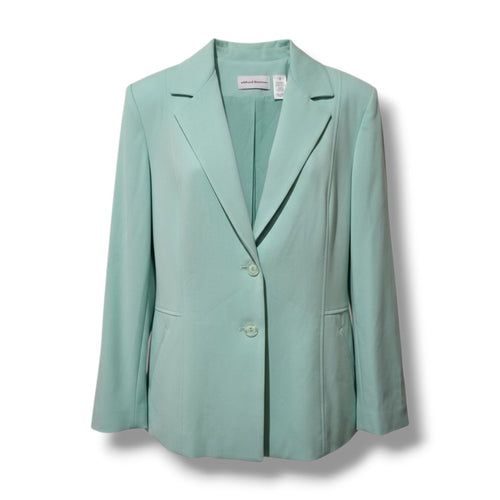 Alfred Dunner Women’s Aqua Mint Blazer Jacket - Size 14, New