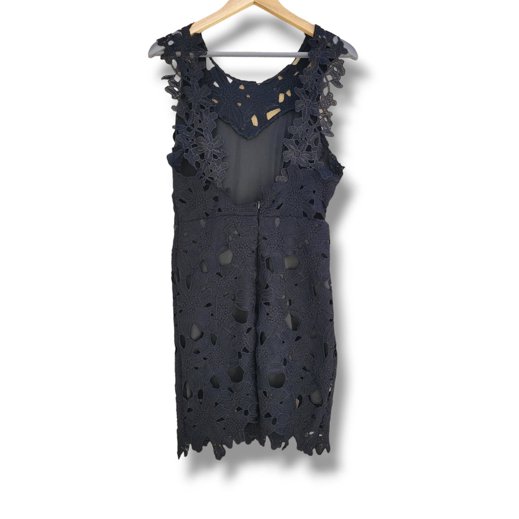 Women's Black Lace Evening Party Dress Small Cocktail Outfit