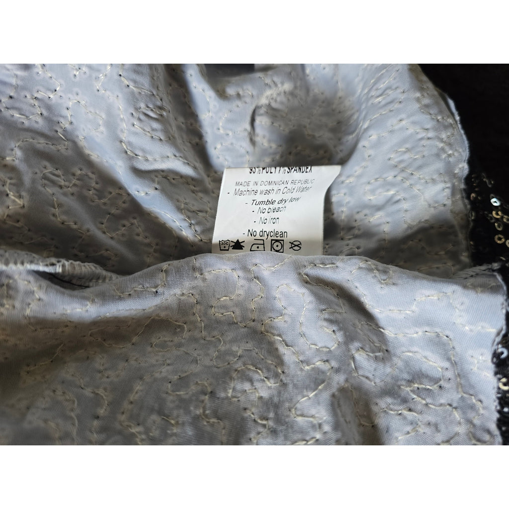Innovative Spiritwear Sequin POWER Tank Top Women’s Small Gray Black Shimmer