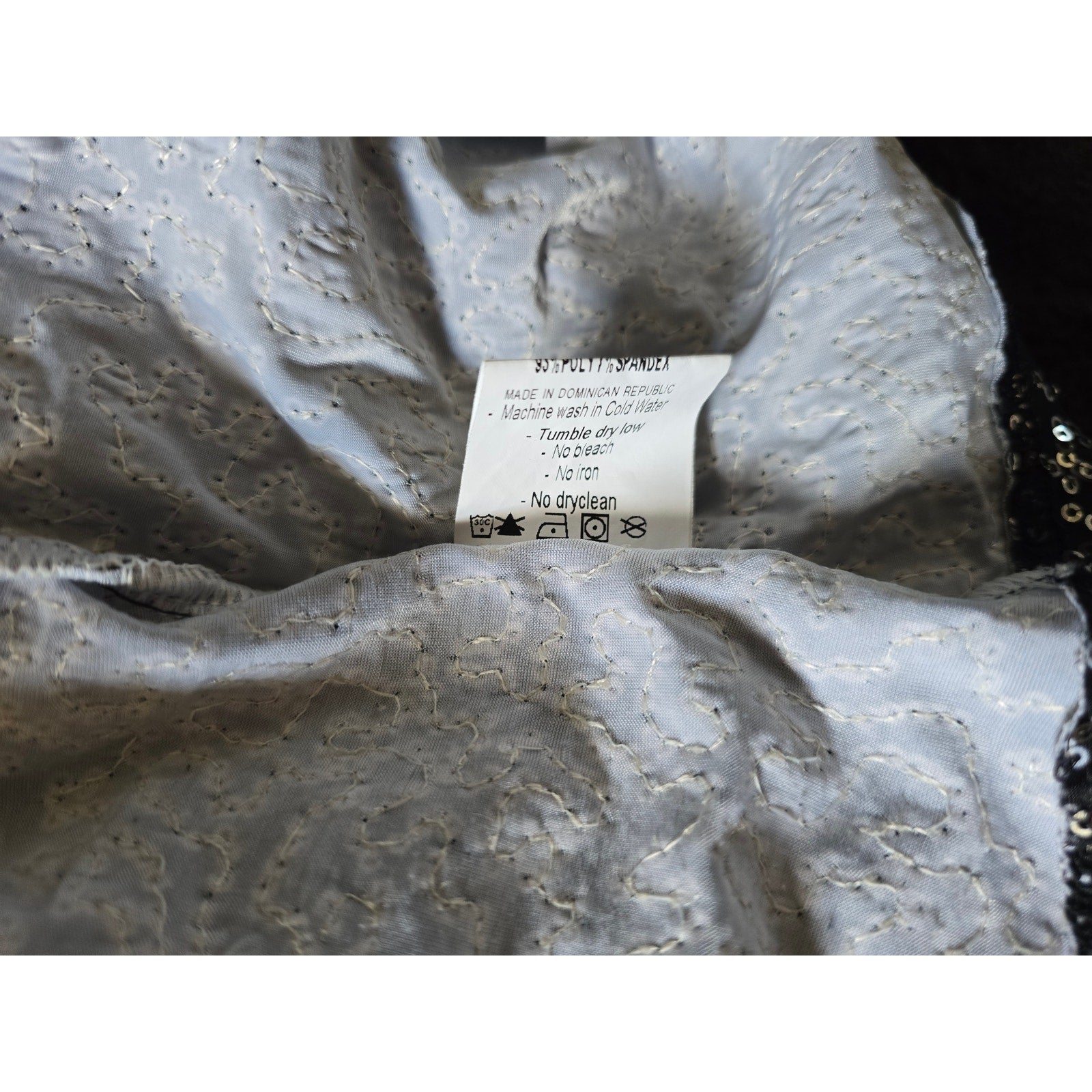 Innovative Spiritwear Sequin POWER Tank Top Women’s Small Gray Black Shimmer