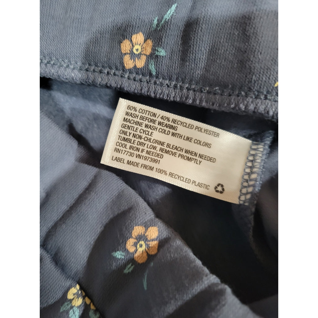 Colsie Women’s Blue Floral Fleece Lounge Shorts with Pockets – Size S (NWT)