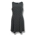 Jones New York Signature Women’s Black & White Textured Sleeveless Sheath Dress