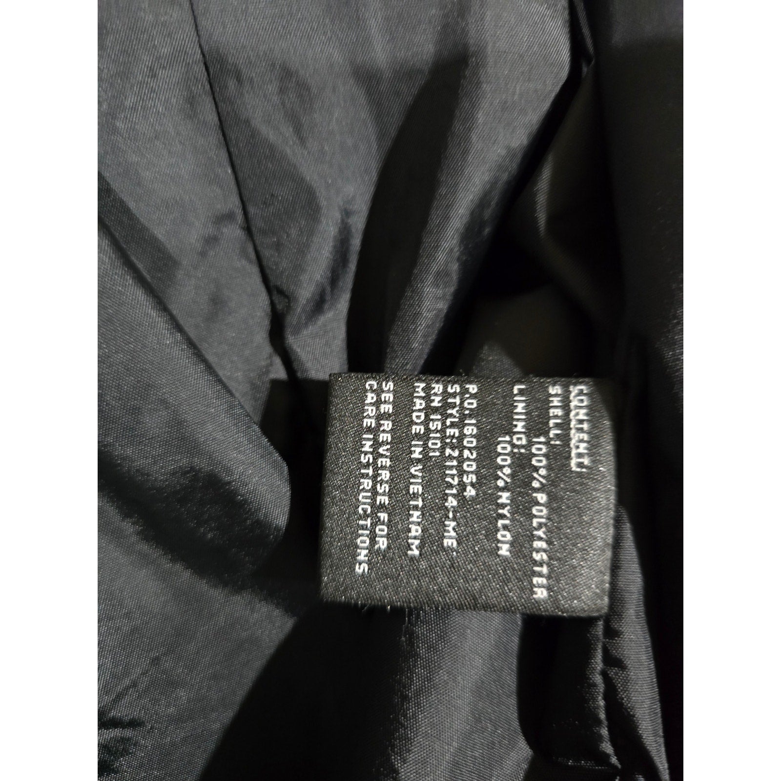 Jones New York Women’s Black Zip-Front Coat with Detachable Hood – Size Large