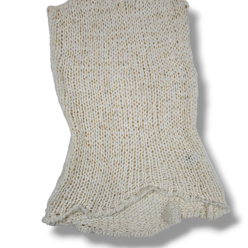 Express women's XS Cream Open Knit Racerback Tank Top