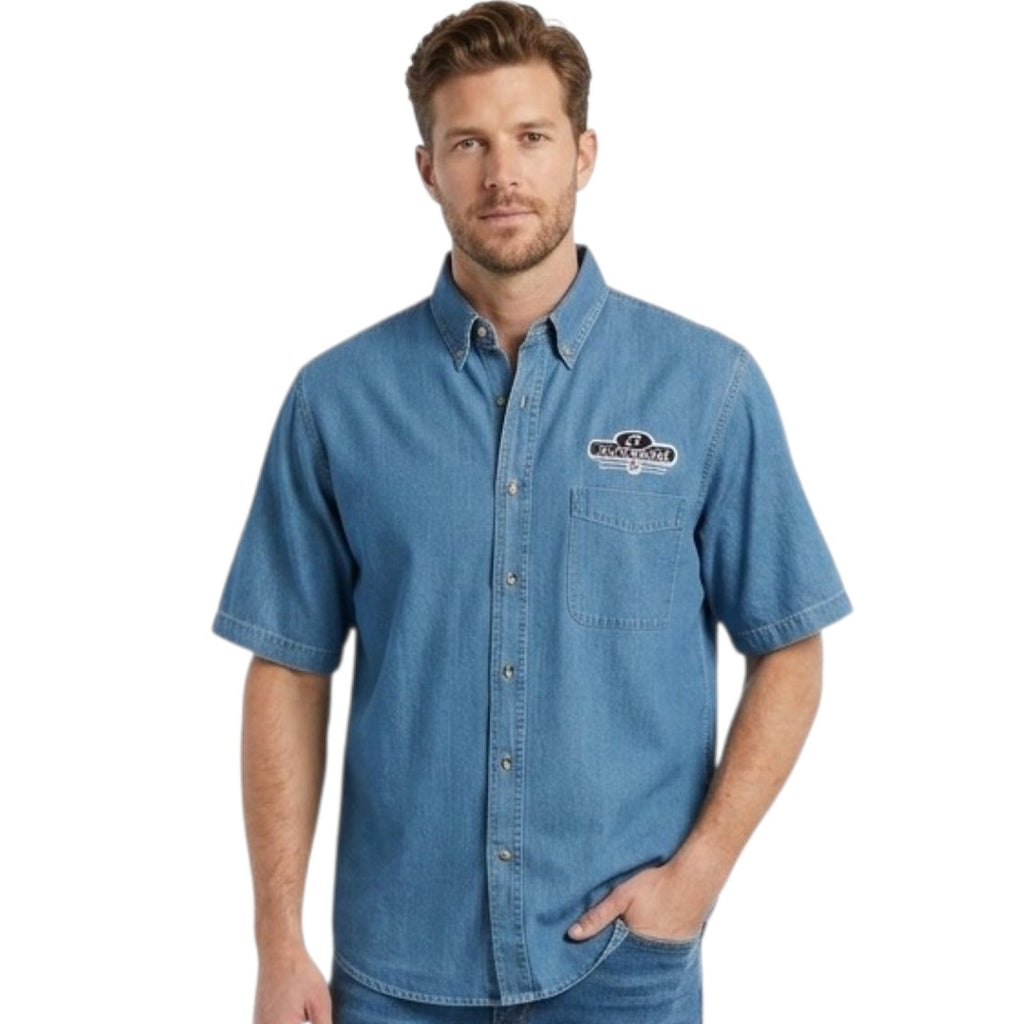 Branson MO Jerzees Denim Jean Shirt XL | Men’s 100% Cotton Button Down