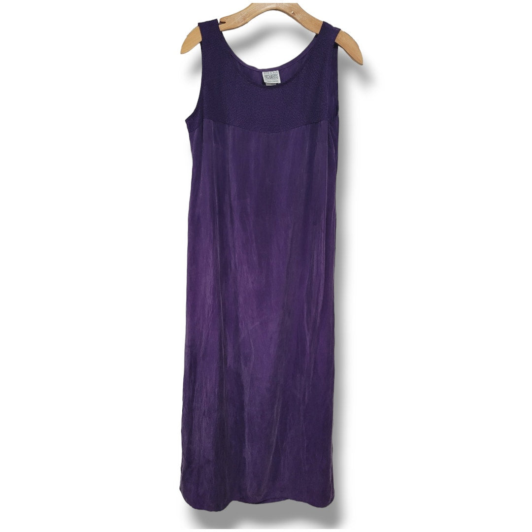 R&M Richards by Karen Kwong Women’s Purple Vintage Sleeveless Maxi Dress Sz 8