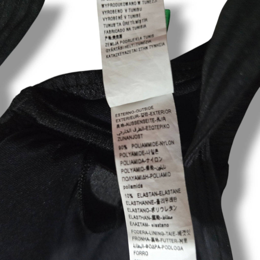United Colors of Benetton women's Black V-Wire Ruched Bikini Top B-Cup