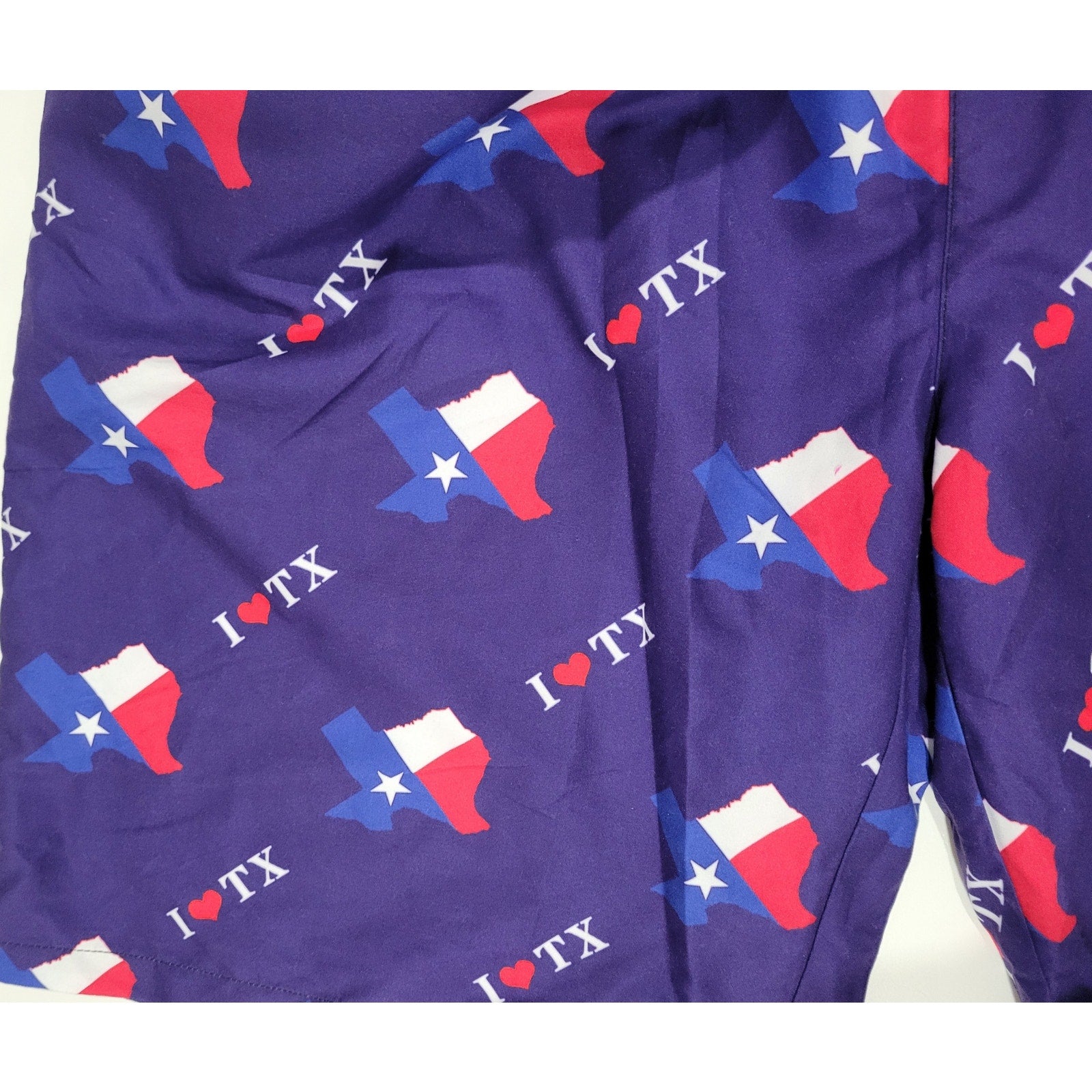I Love Texas Men’s Quick Dry Swim Trunks – XXL, New Without Tags
