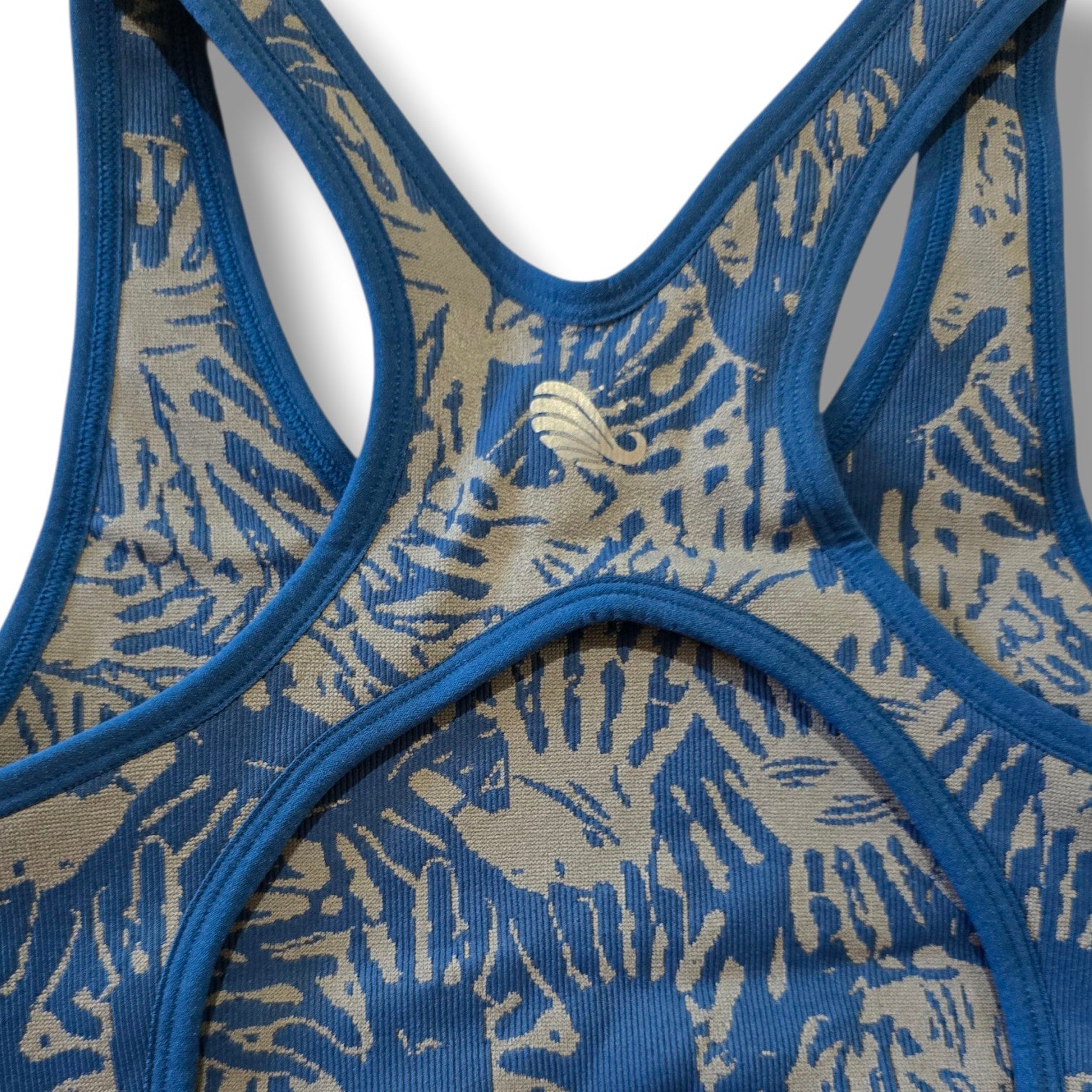 Astro Remiges Women’s High Impact Racerback Sports Bra – Asteroid Blue, Medium
