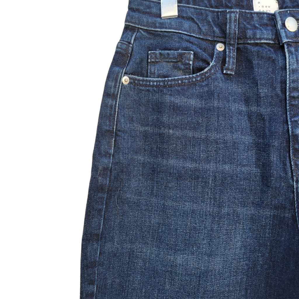 A New Day Women’s High Rise Bootcut Denim Jeans – Straight Hip & Thigh New