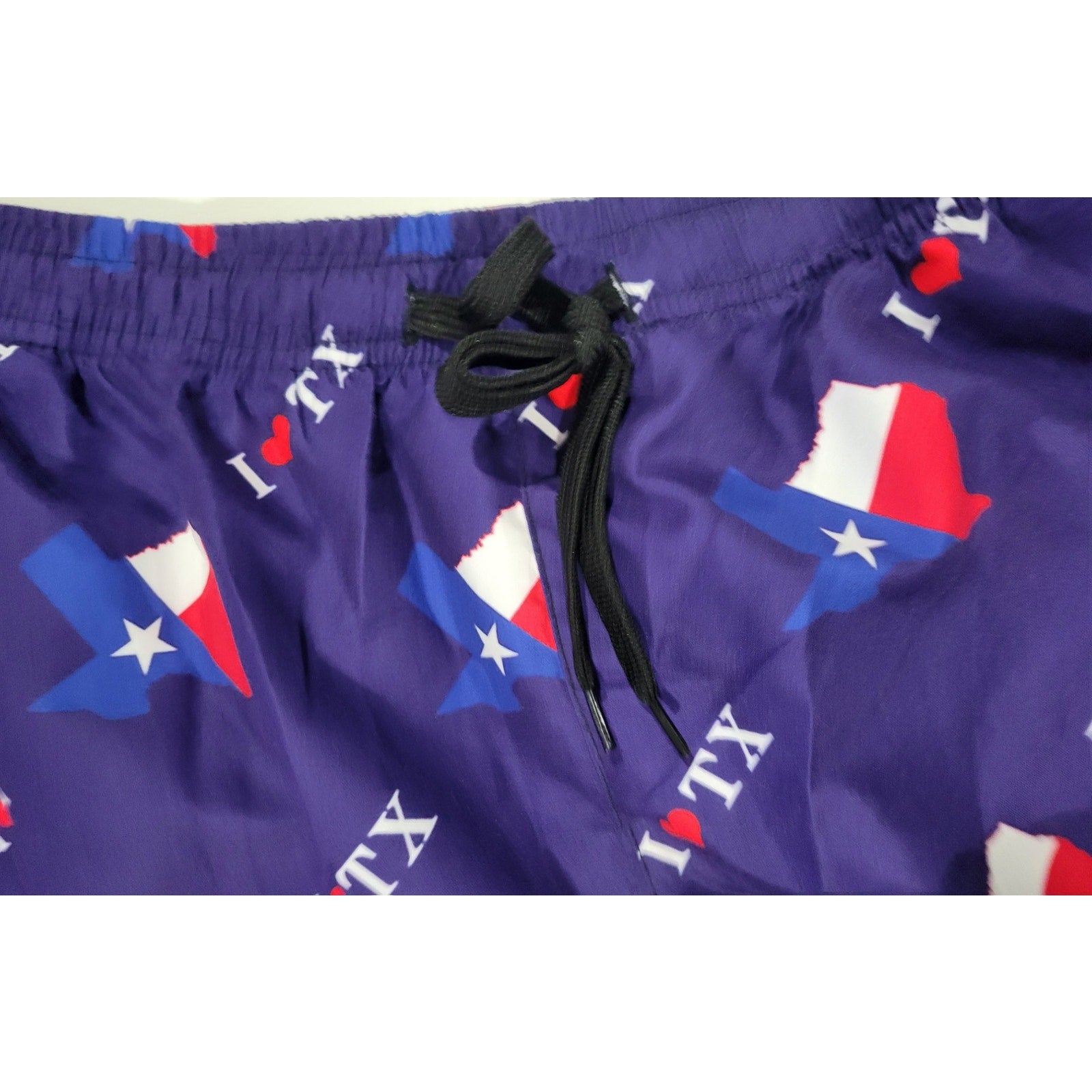 I Love Texas Men’s Quick Dry Swim Trunks – XXL, New Without Tags