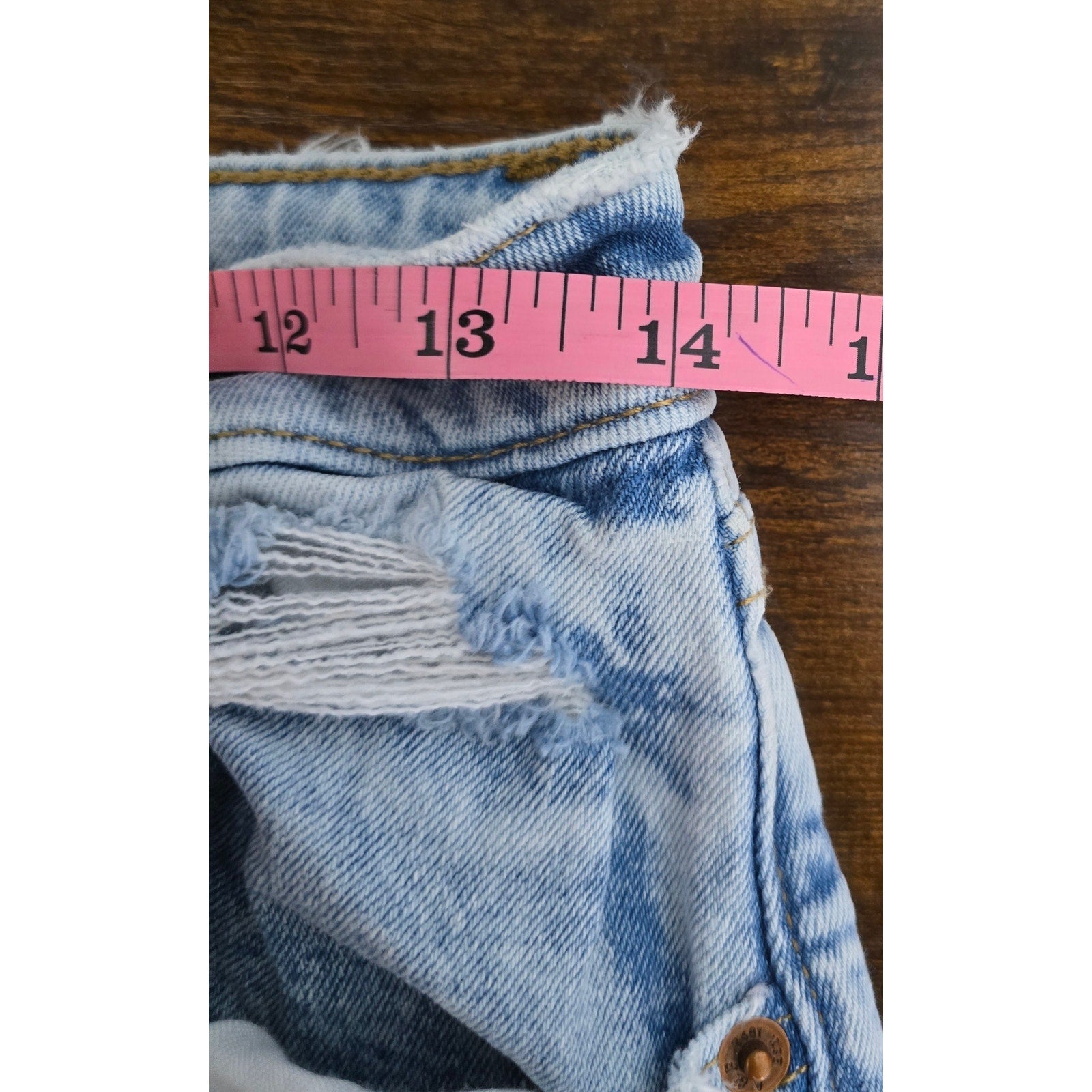 Abercrombie & Fitch Curve Love Mom High Rise Distressed Light Wash Jeans 26/2