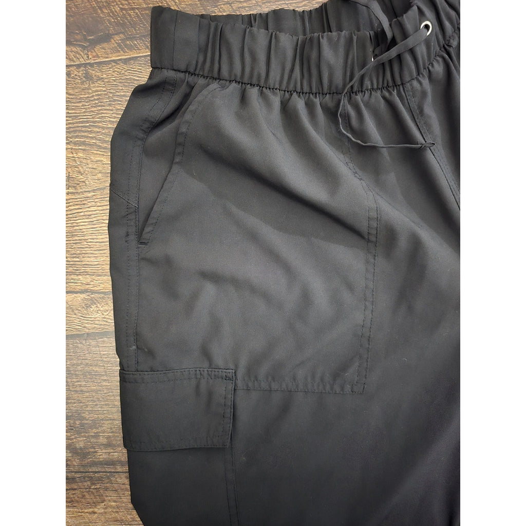 Old Navy Active Women's Large Black StretchTech High-Rise Cargo Jogger Pants