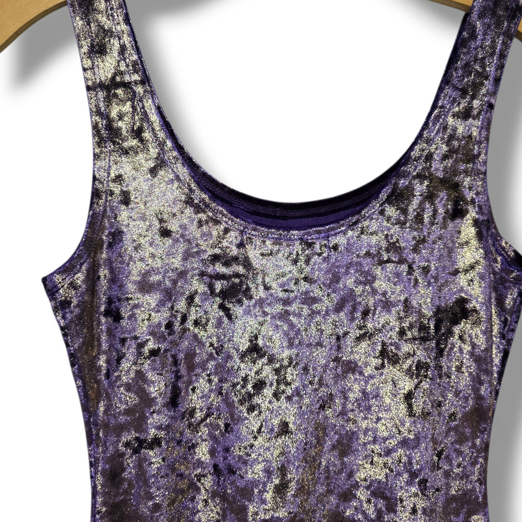 Forever 21 Purple Crushed Velvet Bodycon Mini Dress – Size Small