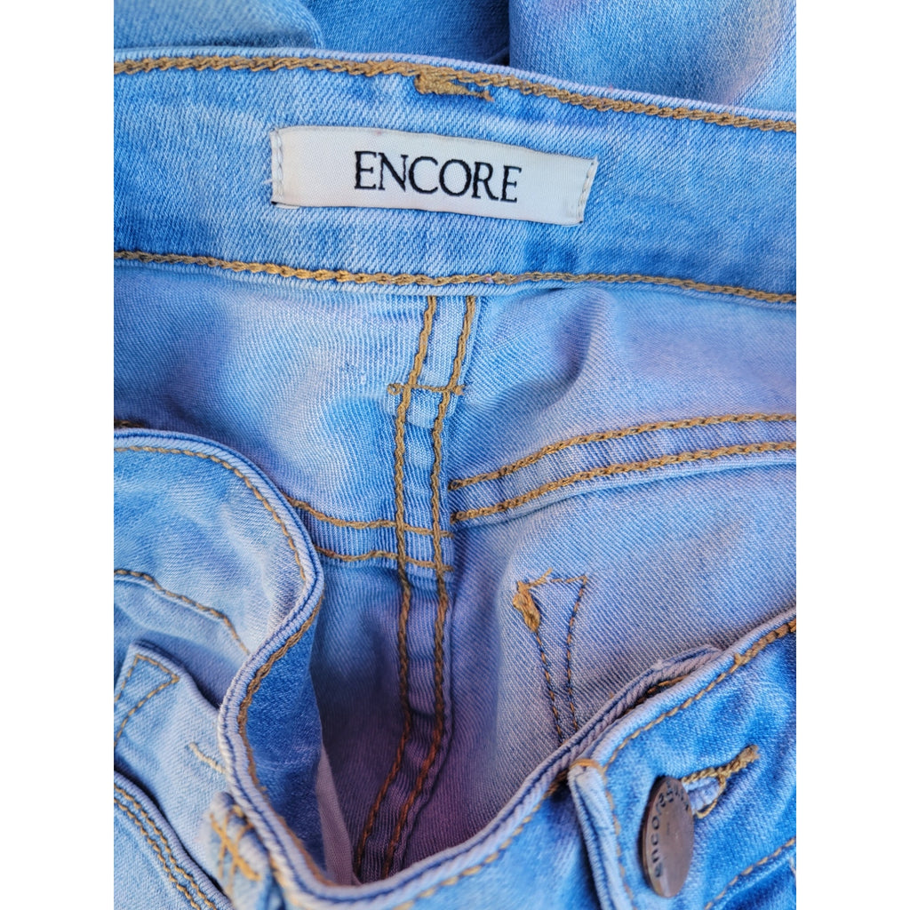 Encore Juniors Light Wash Blue Skinny Low-Rise Jeans – Size 1