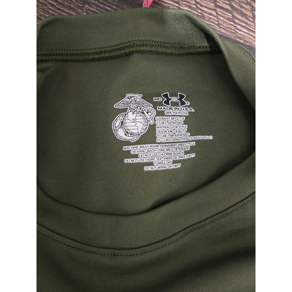 Under Armour USMC Approved men's Olive Green Tactical T-Shirt
