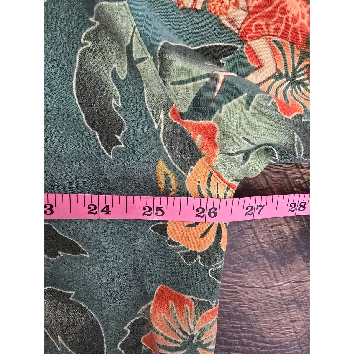 Montego Mon 100% Silk Green Hula Girl Tropical Hawaiian Camp Shirt XXL