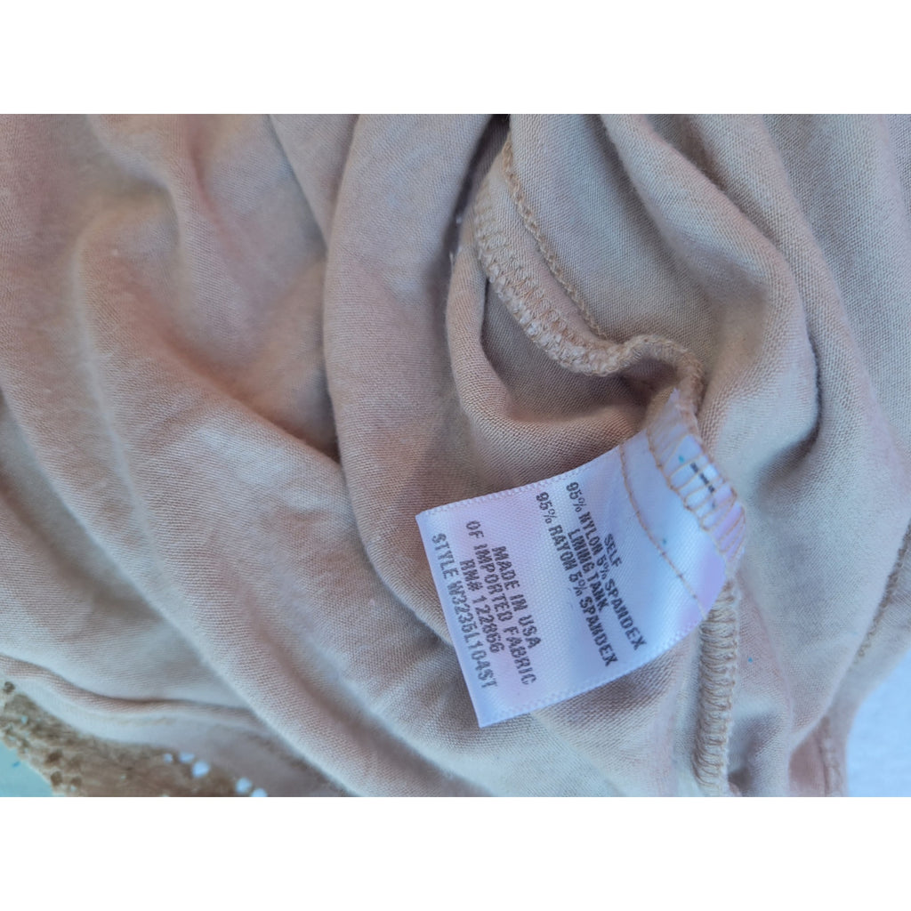 Chenault Women's Plus Size lined cream Blouse  - 1x